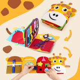 Sensilo – Livre d’activités en feutrine pour enfants, motricité fine et jeu sensoriel (3 ans)