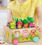 Farmilo – Jouet Montessori en bois pour trier les formes et animaux de la ferme (1 à 3 ans)