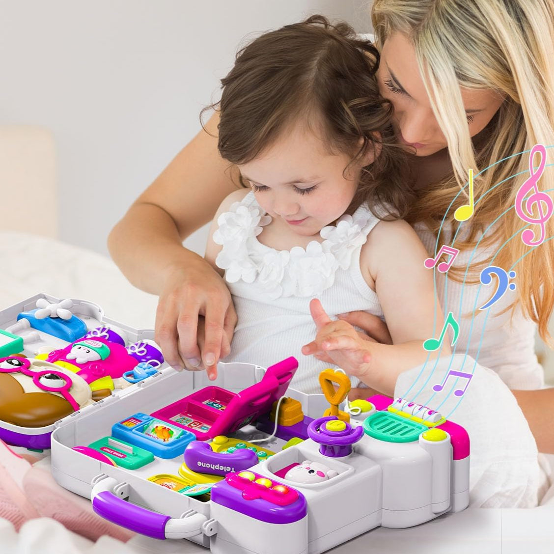 Nimora – Tableau d’activités Montessori musical pour filles 1-3 ans